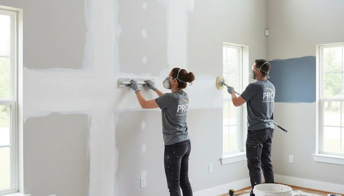 Professional drywall repair and wall restoration in Seattle, WA home by expert house painters