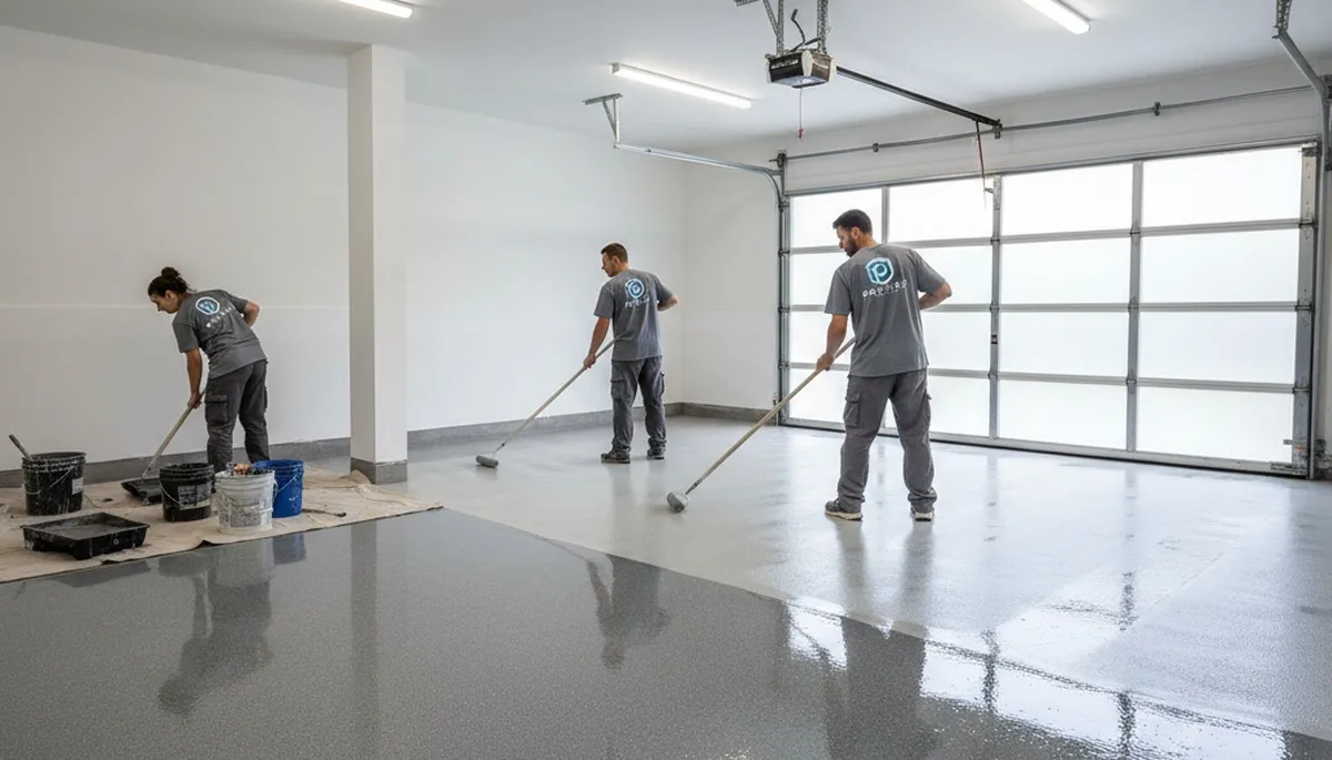 Professional epoxy garage floor coating in Seattle WA for durable, moisture-resistant finish