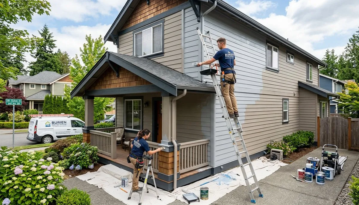 Professional house painters in Seattle WA providing expert residential exterior painting services