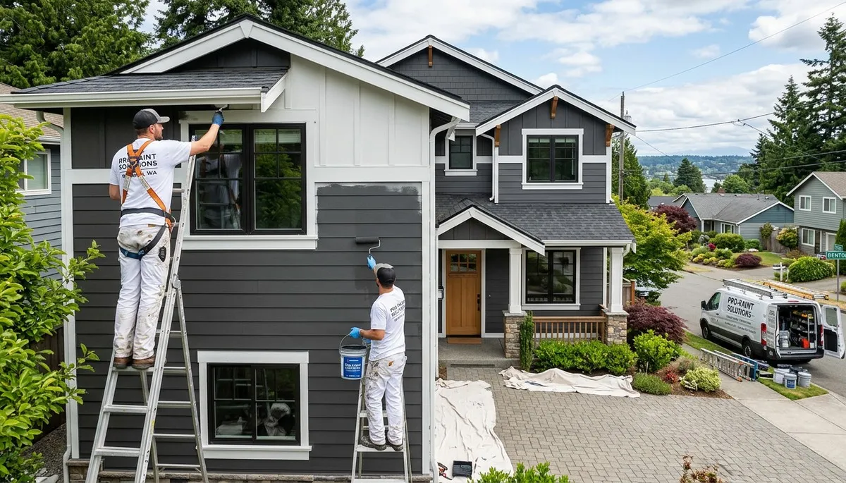 Professional house painters in Seattle WA providing expert residential exterior painting services