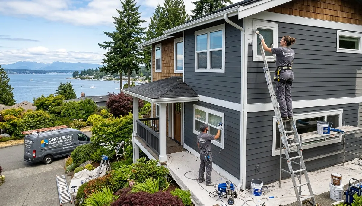 Professional house painters in Seattle WA providing expert residential exterior painting services