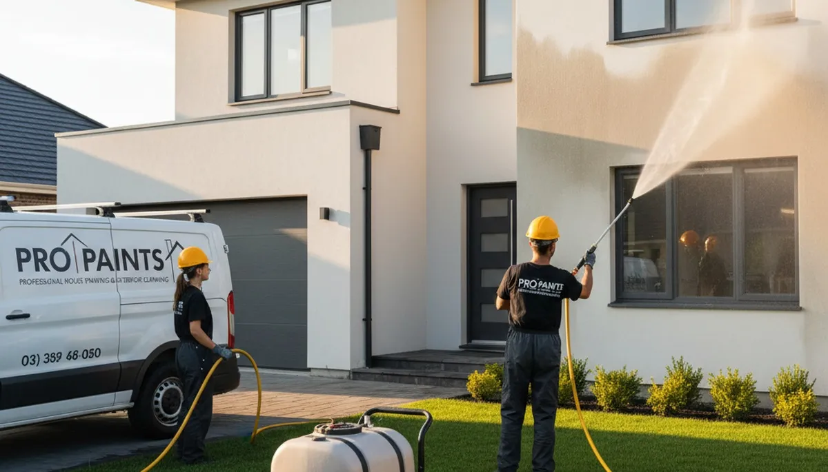 Professional pressure cleaning for Seattle WA home exterior by expert house painters
